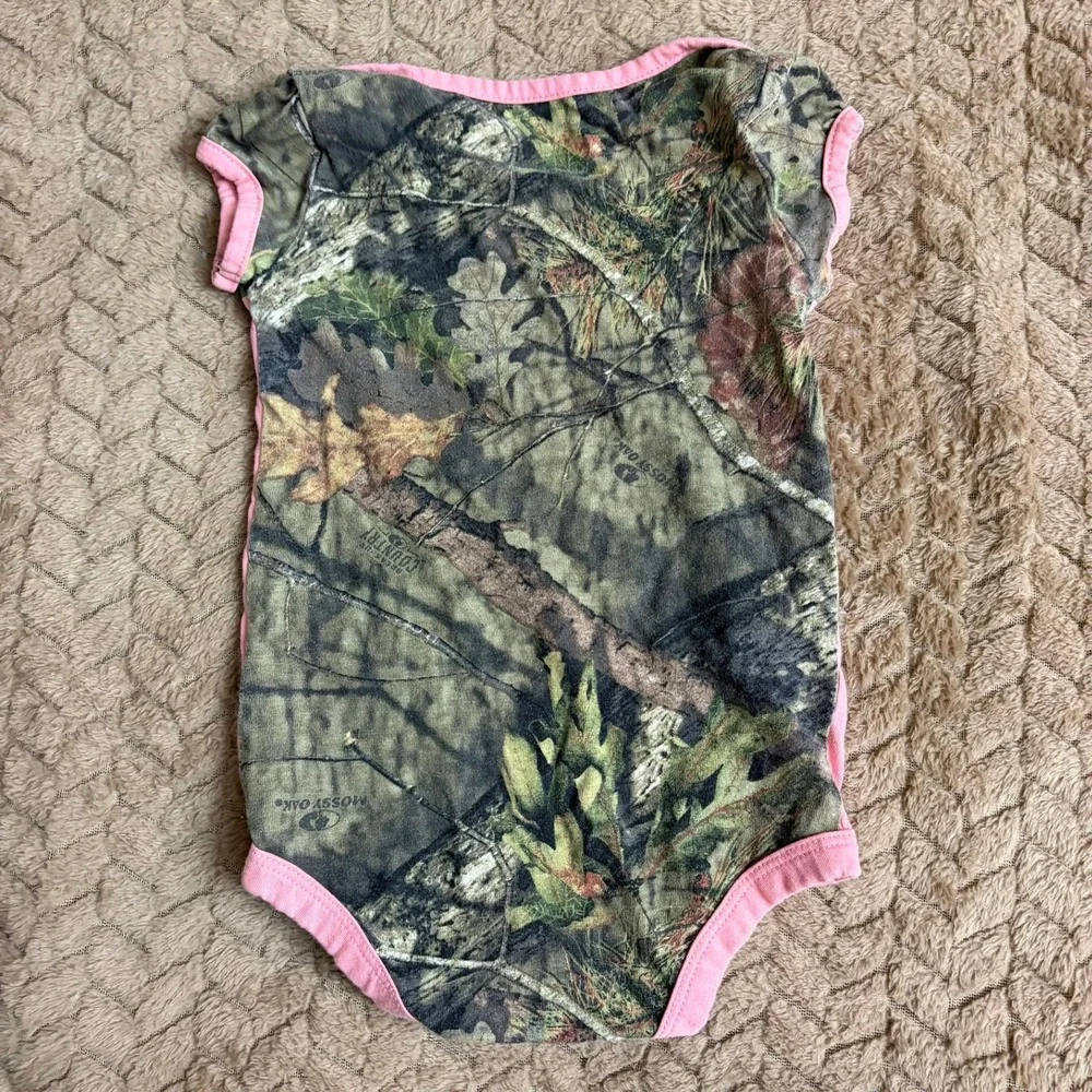 Carhartt Pink Camo Deer Bodysuit 12M Hunting Country Outdoorsy